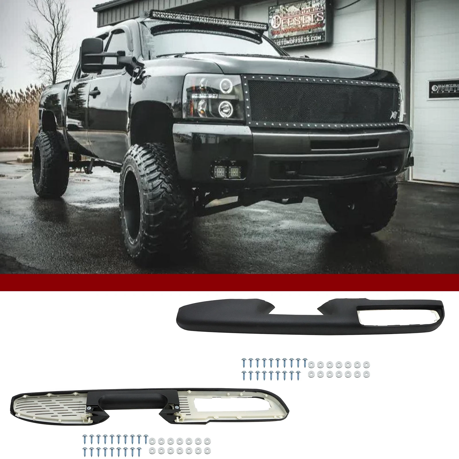 

Door Panel Handle Replacement Door Release Handle Above Armrest for Chevy Silverado Suburban Tahoe for GMC Sierra Yukon