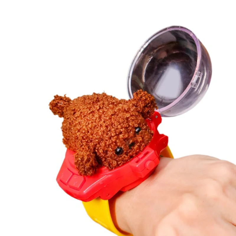 الأطفال RC سيارة ساعة صغيرة لعبة مع أضواء LED 2.4 جيجا هرتز RC سيارة لعبة ساعة أرنب كراب سباق اللعب RC سيارة الفتيات الصبي هدية عيد ميلاد #6