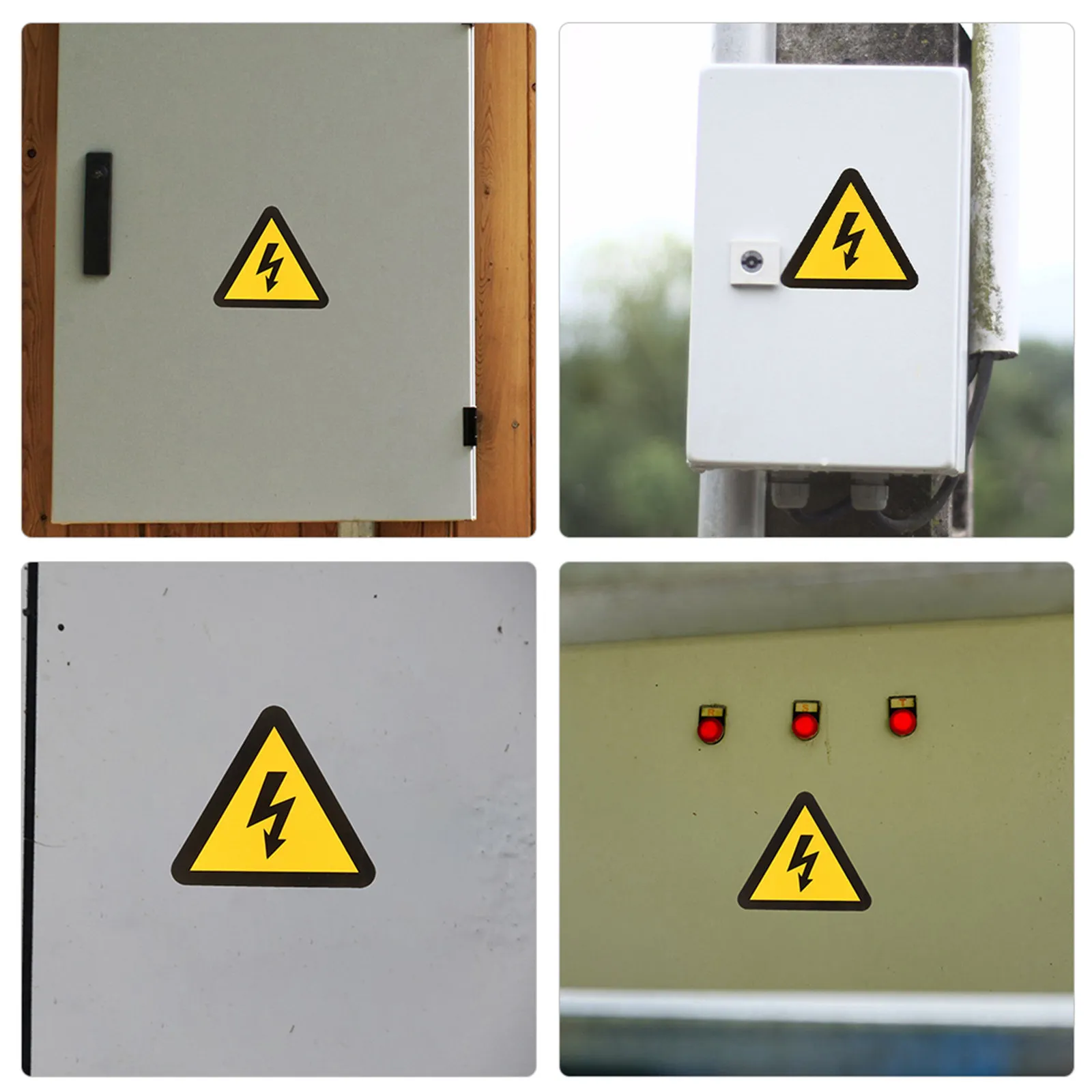 

24Pcs Electric Shocks Warning Stickers Self Adhesive Caution High Voltage Safety Labels for Electrical Panels Equipment Hazard