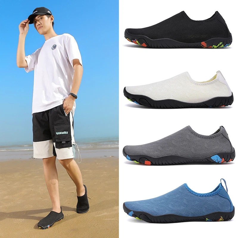 Couples Outdoor Wading Gym Shoes Size 36-46 Unisex Men Women Slip On Water Shoes Beach Sports Shoes Running Shoes TEVA Sperry