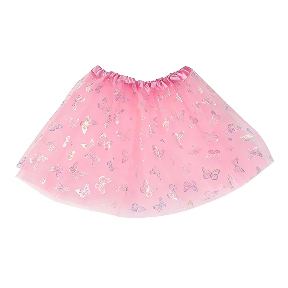 

Тюлевая юбка с принтом бабочки, трехслойная юбка-пачка из полиэфирного волокна, короткая юбка трапециевидной формы с яркими блестками, вечерние ролевые игры