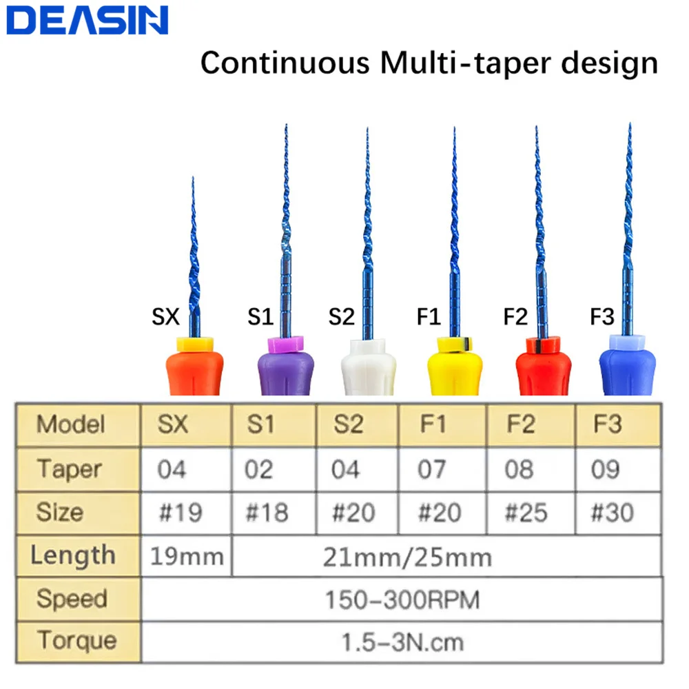 6 قطعة/صندوق الأسنان اليد استخدام ملفات NITI Denspay 25 مللي متر/31 مللي متر سوبر الروتاري الملفات طبيب الأسنان دليل قناة الجذر الملفات تشكيل التشطيب أدوات