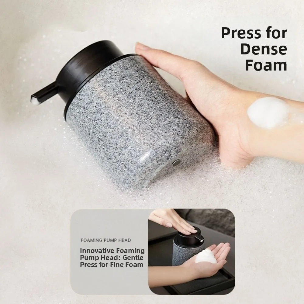 250ml Foaming Pump Bottle Refillable Multifunctional Wood Grain Soap Dispenser Manual Press Empty Liquid Lotion Storage Bottles