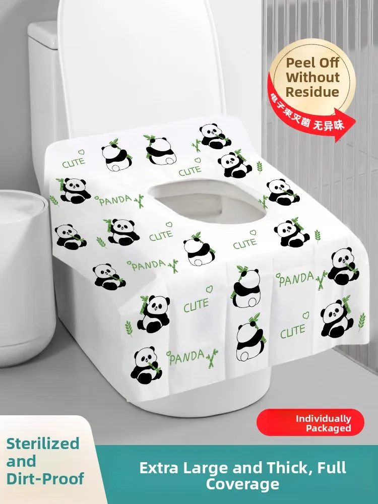 Thickened Disposable Toilet  Cover Independent Packaging Travel Hotel Toilet  Cushion Universal Size Non-Washable PE ...