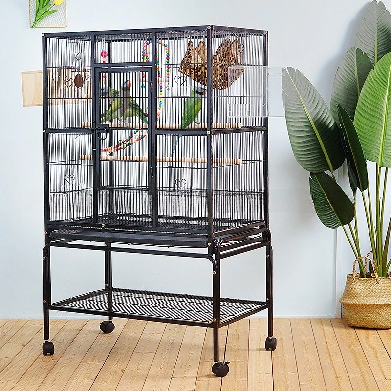 Guangdong factory direct sales bold metal parrot cage large luxury special large villa parrot