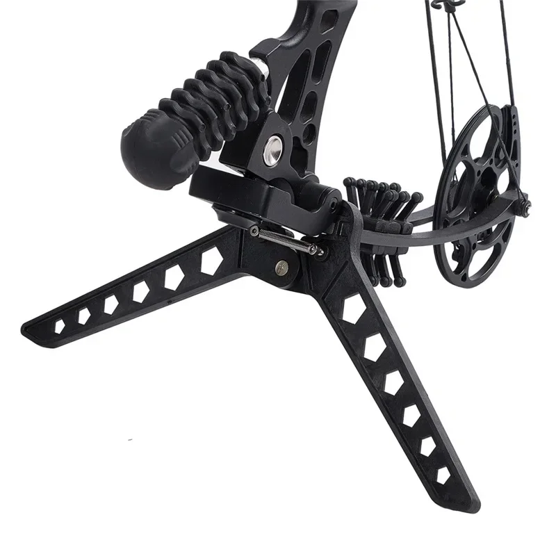 Rubber Horoscope Bow Frame Portable Folding Compound Bow Stand Holder Rack Bracket Archery Holder Kick Stand Accessories