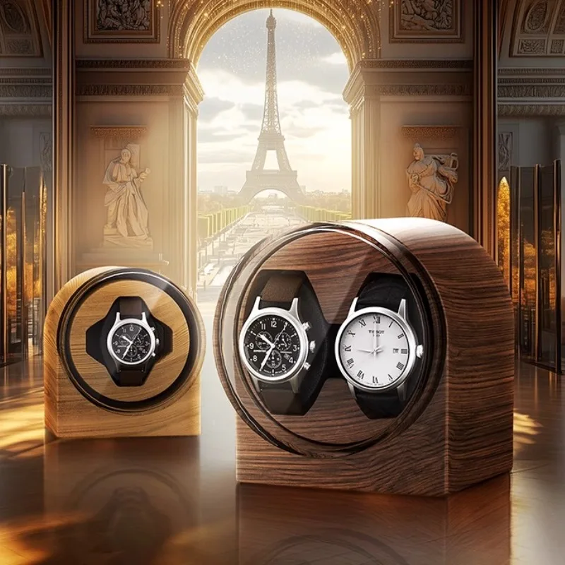 

Автоматическое заводное устройство для часов, бесшумное антимагнитное заводное устройство для часов, роскошное деревянное зерно, механическое заводное устройство для часов, органайзер для хранения упаковки