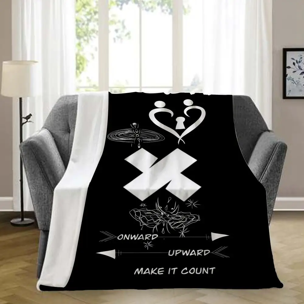 Paranormal Adventure Flannel Blanket, Dark Streetwear Exploration Graphic Throw Blanket, Cozy Decorative Blanket For Adventure &