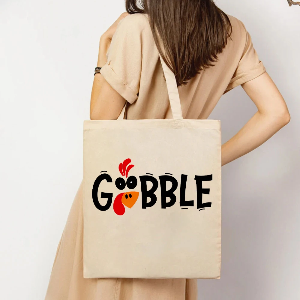 Gobble Thanksgiving Women's Handbag's Thanksgiving Tote Bag's Womens Family Thanksgiving Women's Handbag's Gobble Lady Tote Bags