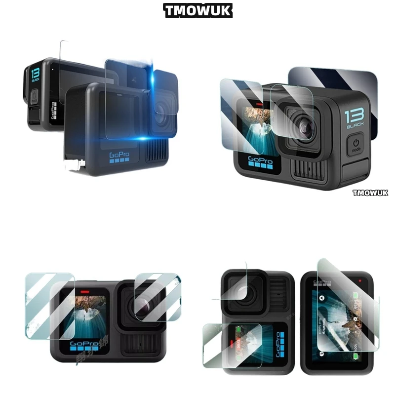 

For GoPro Hero 13 Military Grade Privacy Protector - Tempered Glass 9H Scratch Resistant Full Cover