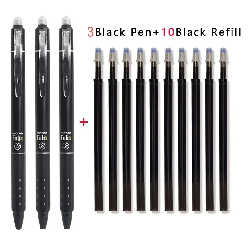 Set 8 Penne Cancellabili RUCUDIM – 0,5 Mm, Inchiostro Termico, Colori Blu, Nero, Rosso E Verde, Per Scuola E Ufficio