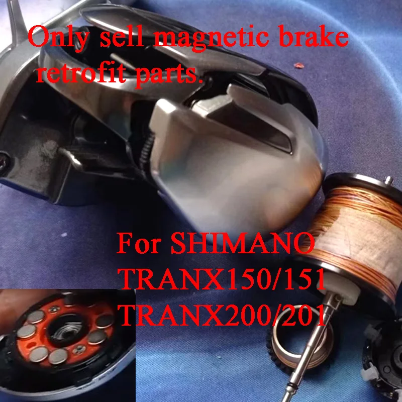 Magnetic Brake Fishing Gear,for SHIMANO TRANX150/151 TRANX200/201,Fishing Wheel Baitcasting Reel Long Throw Refit Accessories