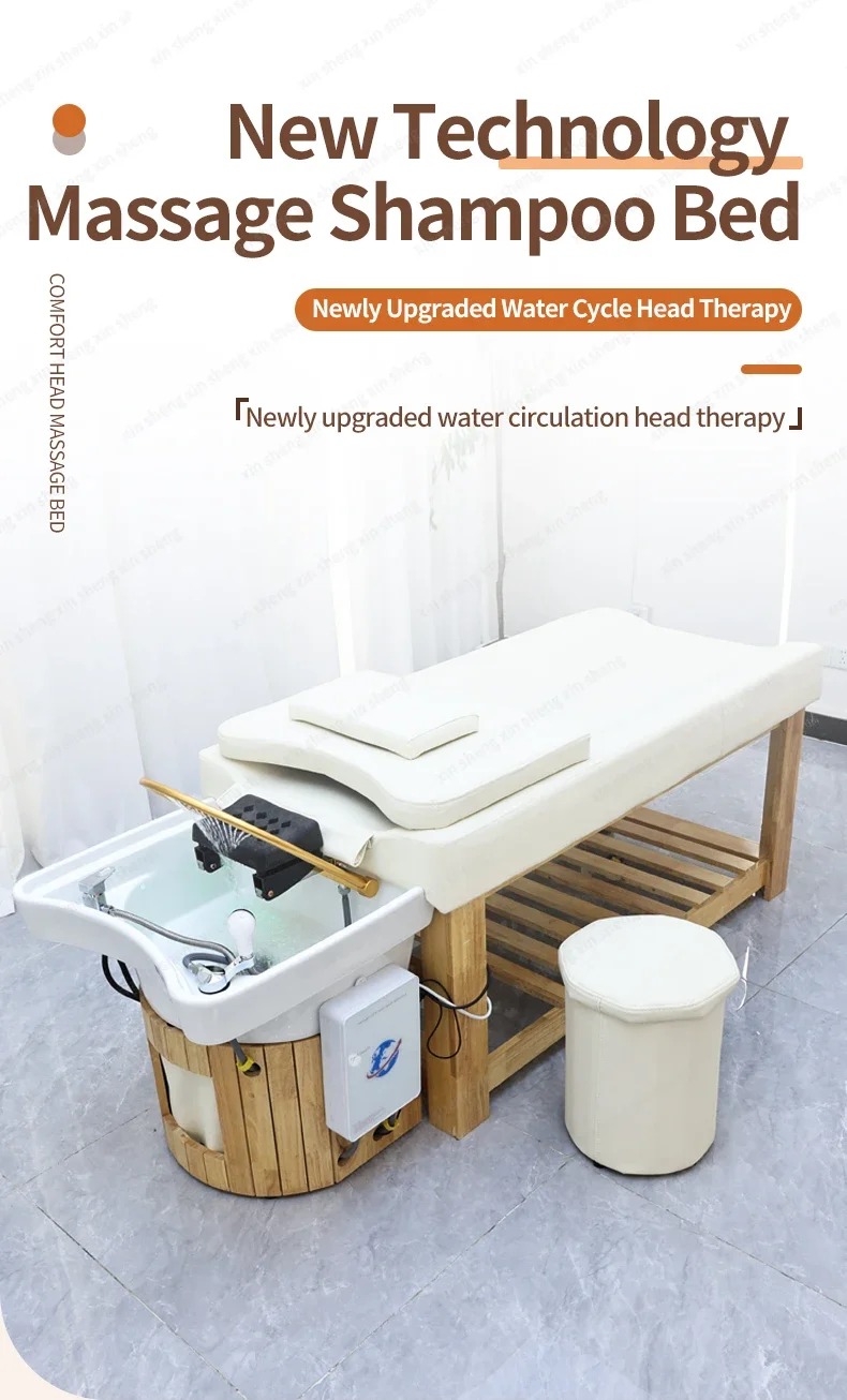 XinSheng Massagetisch Massagebett Shampoo Betten Kopf SPA Salonmöbel Haarwaschgeräte Schönheitspflege Bett Sofakissen – Detail 3