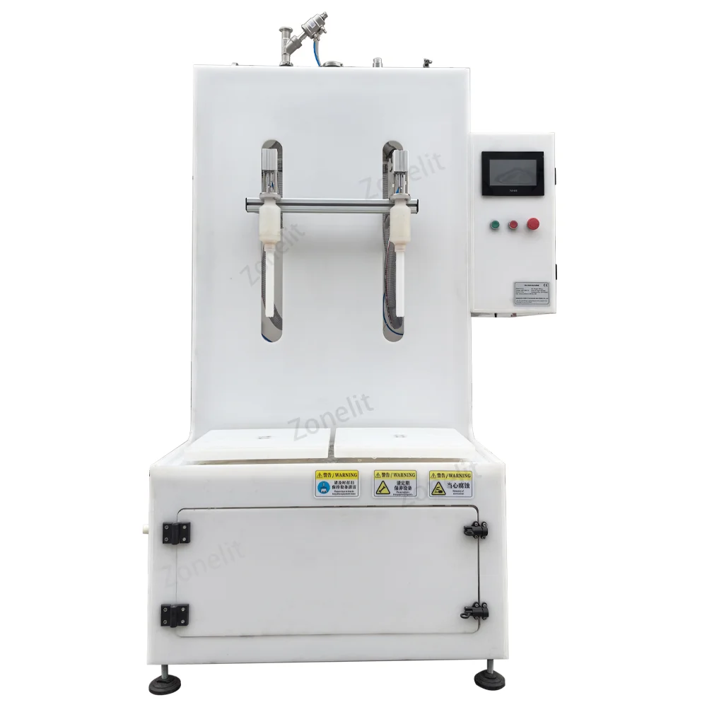 Semi Auto Diaphragm Pumb Load Cell Bleach Liquid Detergent Plastic Bottle 20kg Bucket Weighing And Filling Machine