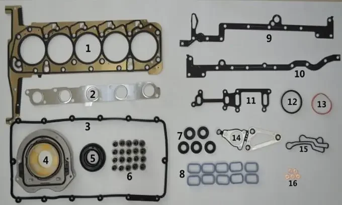 Top Quality P5AT Engine Overhaul Gasket Set Rebuilding Kits for Ford Ranger 3.2L for Mazda BT50 3.2L