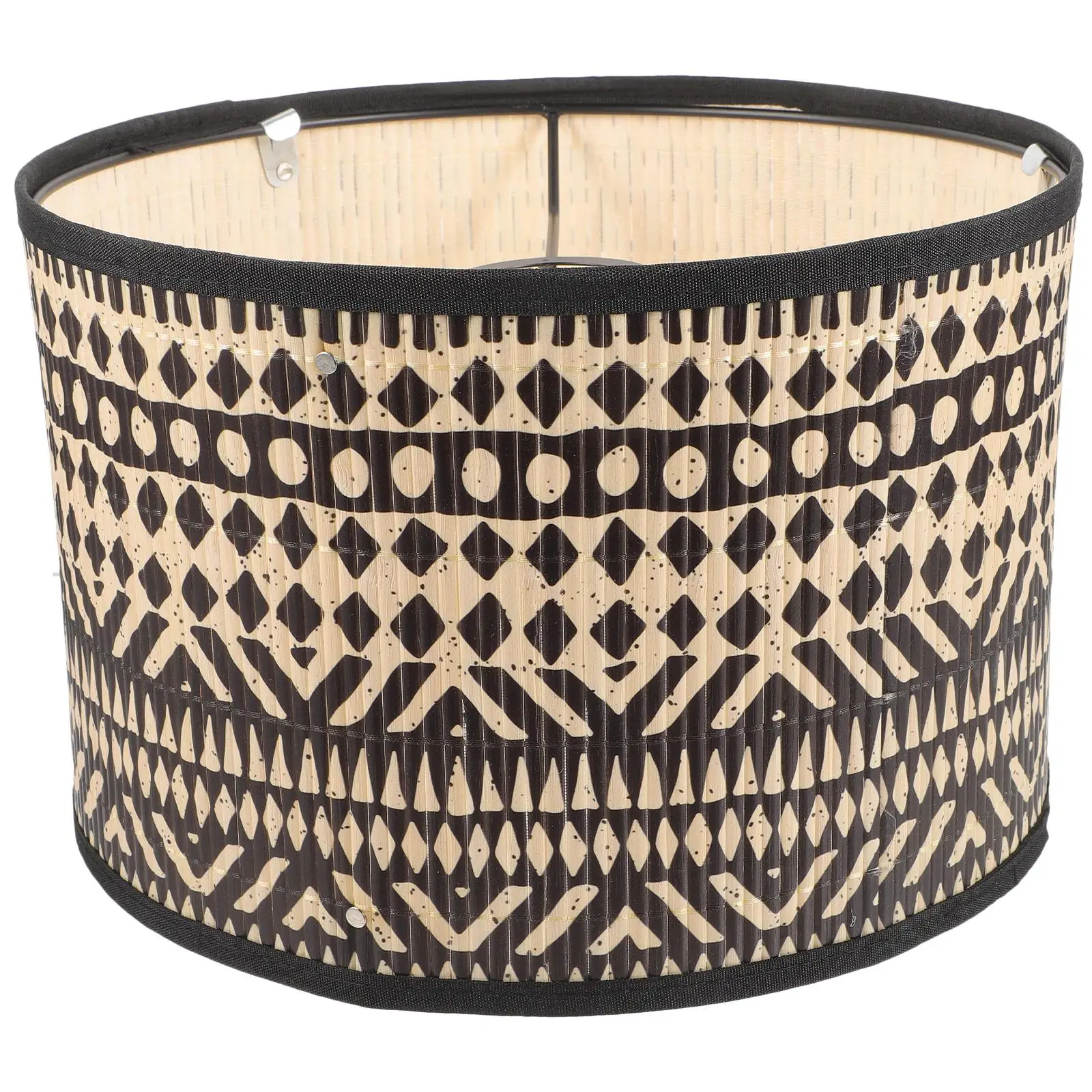 

Bamboo Lampshade Large Vintage Decorative Drum Shade Pendant Light Shades Only Woven Replacement Christmas Home Stay