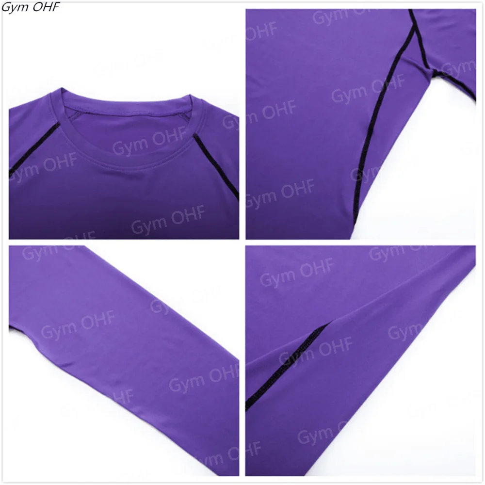 New Men's Short Sleeved T-shirt Compressed Quick Drying Breathable Training Tees Fitness Jujitsu Rashguard Top Gym Sport Shirts
