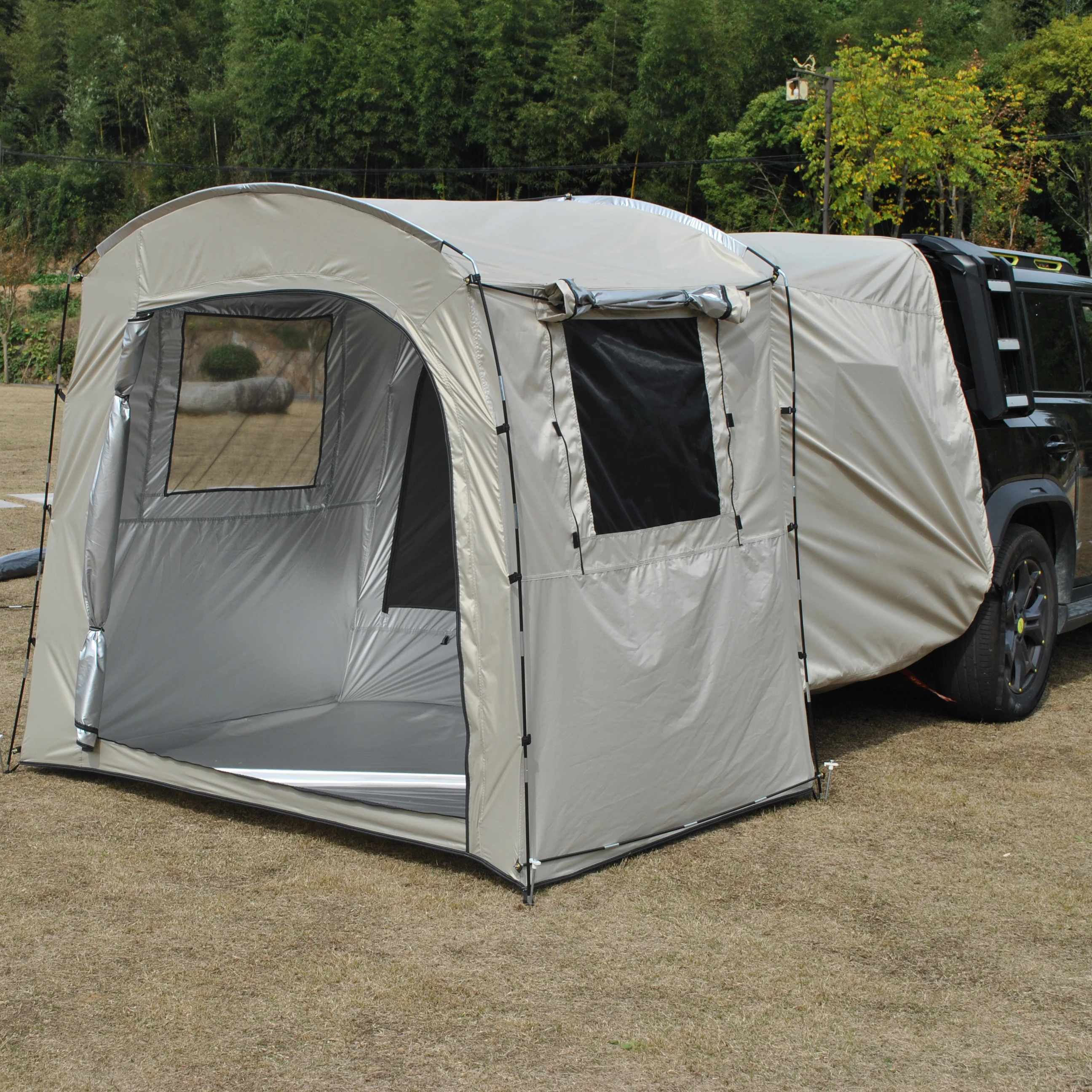 Tenda para SUV com varanda e t - Outdoor Camping Van Tent avaliação e preço