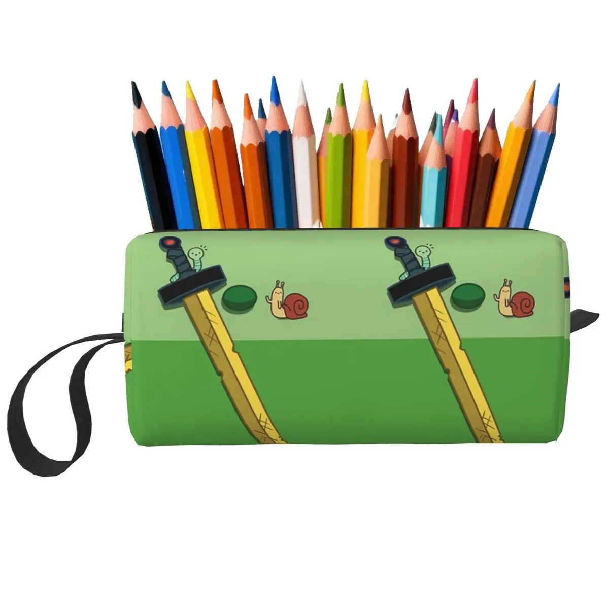 Finn The Human Adventurer Backpack Pencil Case for Kids Pen Box Pencil Bag Stationery Supplies Women Cosmetic Bag