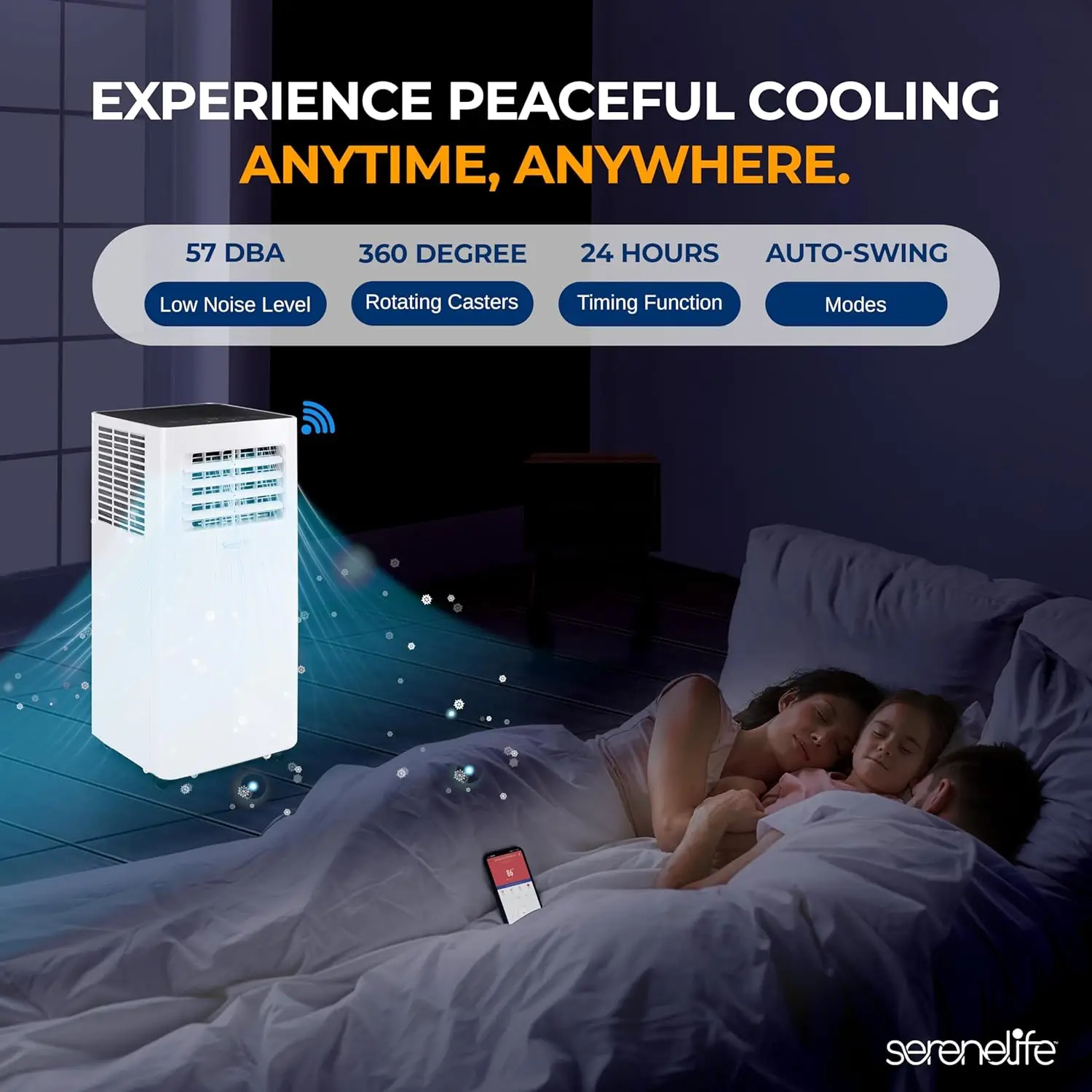 Small Air Conditioner Portable 10,000 BTU with Built-in Dehumidifier - Portable AC unit for rooms up to 450 sq ft - W