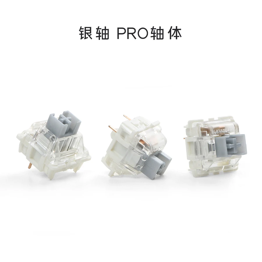 Gateron Silver pro 45g Prelube Linear Switch Dual / Single Spring