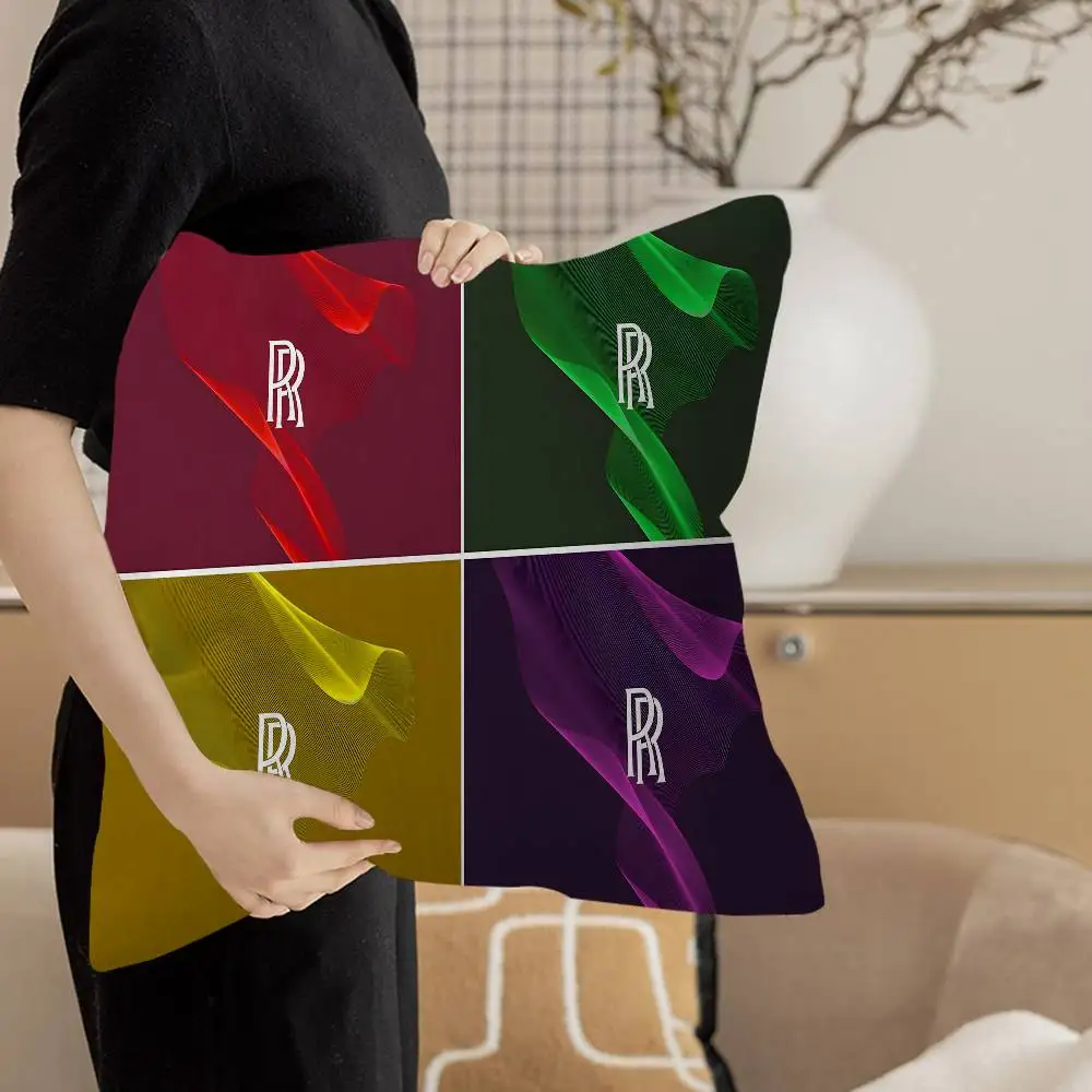 Luxury R-Rolls-Royce Logo Personalized Pillow Dust Cover Bedroom Kids Party Decoration Pillowcase Birthday Children Gift