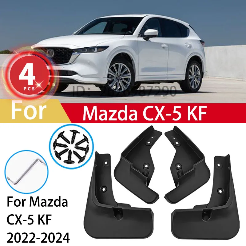 For Mazda CX-5 CX 5 CX5 KF 2022 2023 2024 Mud Flaps Car Splash Guards Fender Protector 4pcs Mudguards Accessories