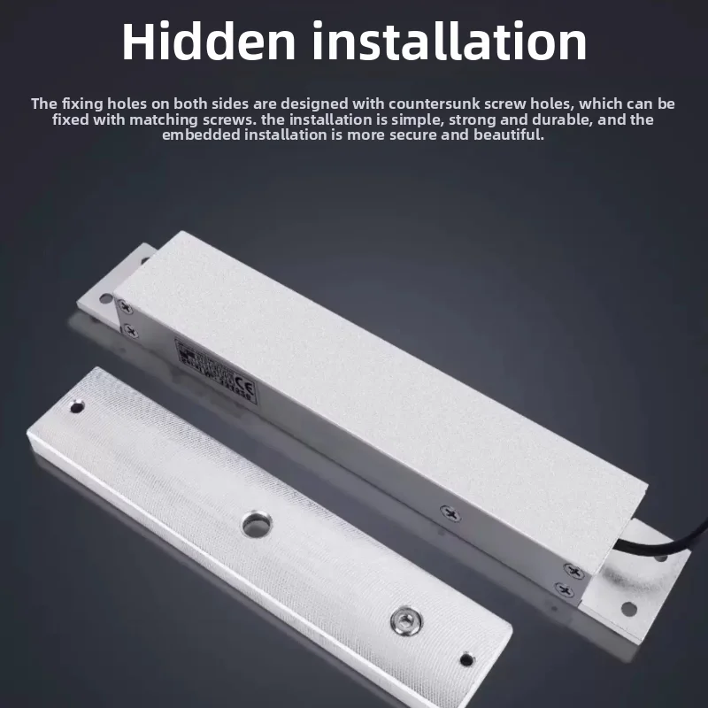KOB280 Kg Concealed Exposed Magnetic Lock, Embedded Electromagnetic Lock for Residential Area, No Electric Control Lock Allowed