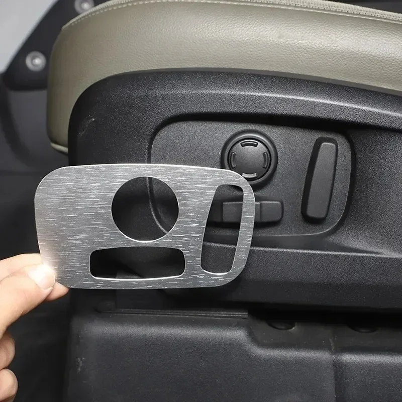 

For Land Rover Defender 2020-2025 Interior Car Accessories Aluminum Alloy Car Seat Adjustment Switch Cover Trim