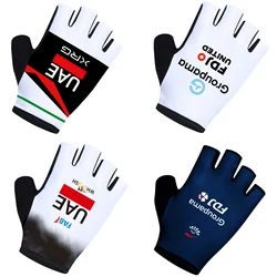 UAE TEAM 2026 Cycling Gloves Half Finger Men Women Road Bike Gloves Running Fitness Gym Riding Bicycle Sport Gloves