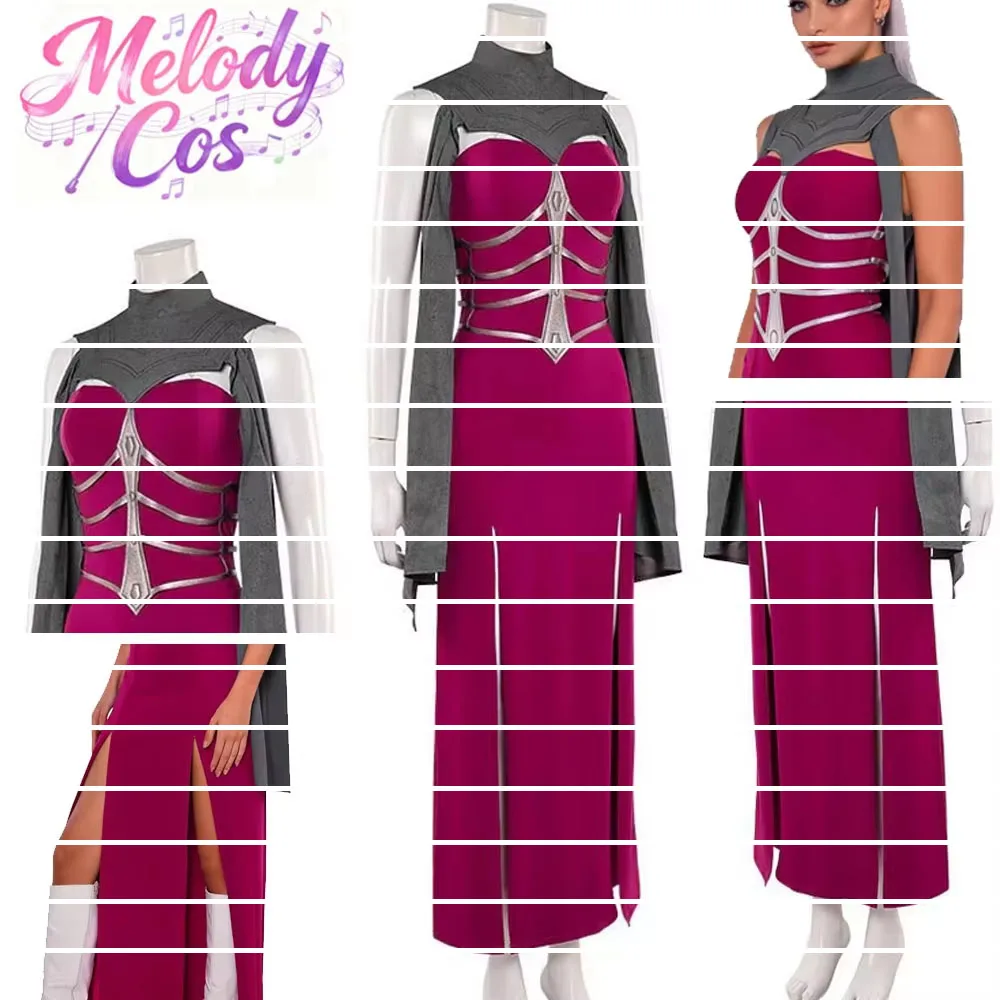 Disfraz de Cosplay de Sindel del Juego Mortal Kombat 2, Vestido de Fantasía con Capa, Trajes para Halloween, Carnaval, Fiesta, Disfraz para Mujer