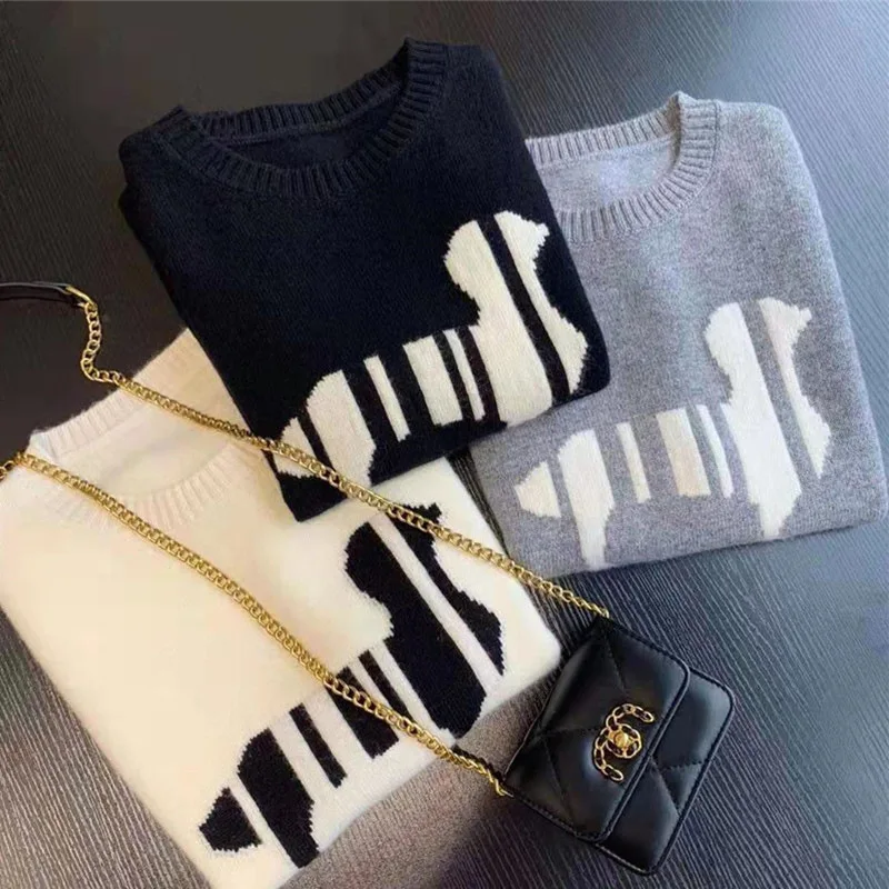 Loose Sleeveless Women Wool Knitted Sweater Vest Outdoor 2024 Spring Autumn Preppy Style Lady Casual Round Neck Woolen Top