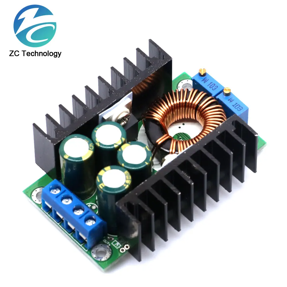 300W XL4016 DC-DC Max 9A Step Down Buck Converter 5-40V To 1.2-35V Adjustable Power Supply Module LED Driver