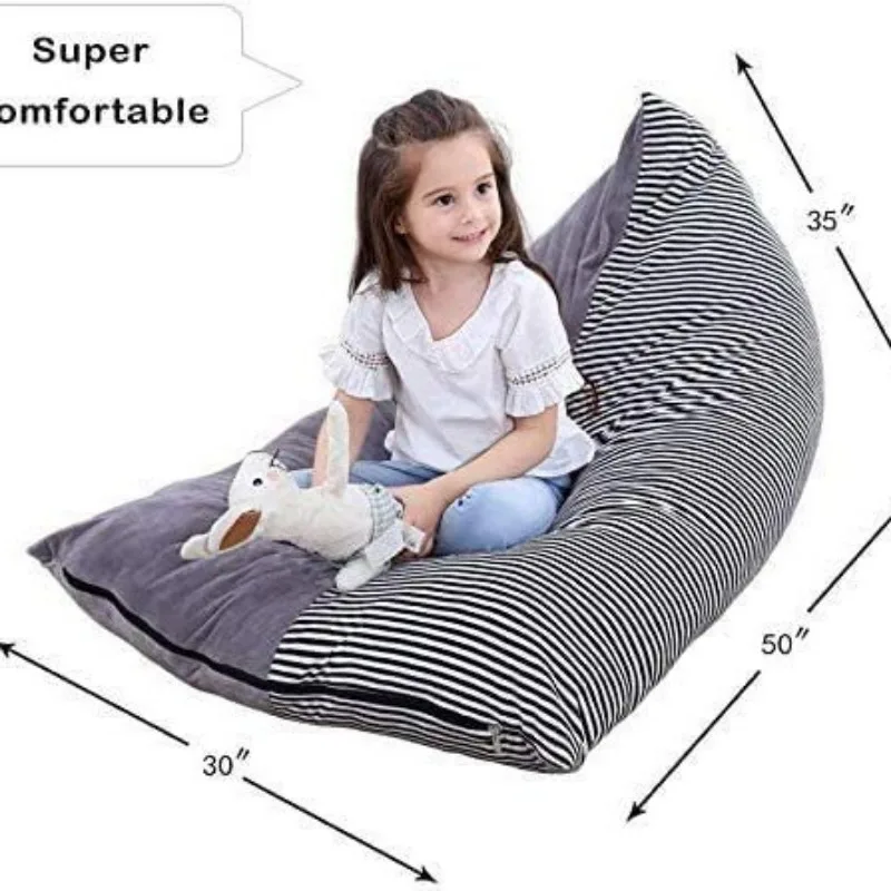 حقيبة حبوب تخزين حيوانات محشوة ، حقيبة تخزين ألعاب دمية قطيفة ، مقعد ، منظم صالة ، ديكور للأطفال ، وسادة أطفال لغرفة المعيشة #3