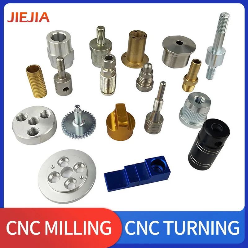 Jiejia Custom High Precision Aluminum CNC Machining Parts Stainless Steel Brass Lathe Turning Machining Parts