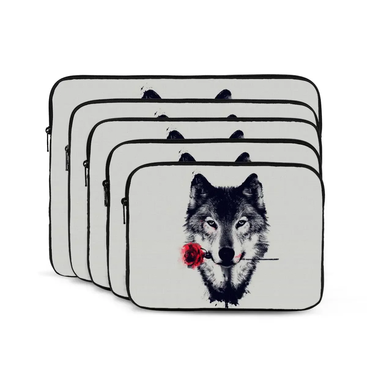 Wolf Computer Ipad Laptop Cover Case17 15 13 12 10 Inch Laptop Sleeve Bag Portable Cover Fundas Pouch