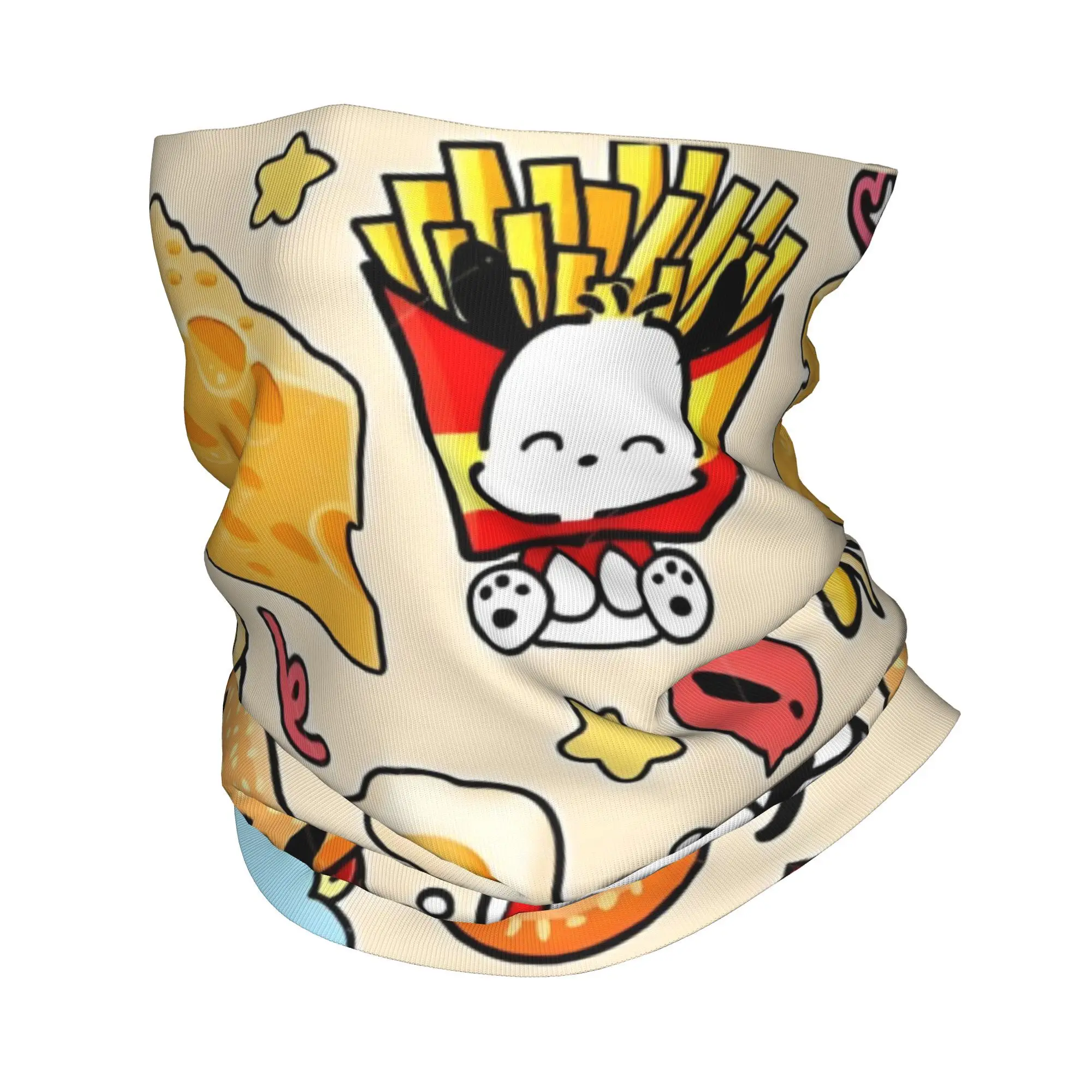 

Custom Pochacco Bandana Neck Warmer Men Women Winter Ski Tube Scarf Gaiter Girly Heart Kawaii Anime Face Cover