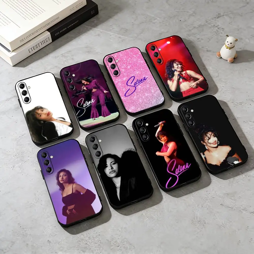 S-Singer Selena Quintanilla  Phone Case For Samsung Galaxy A73,A72,A71,A70,A53,A52,A51,Soft Silicone Black Cover