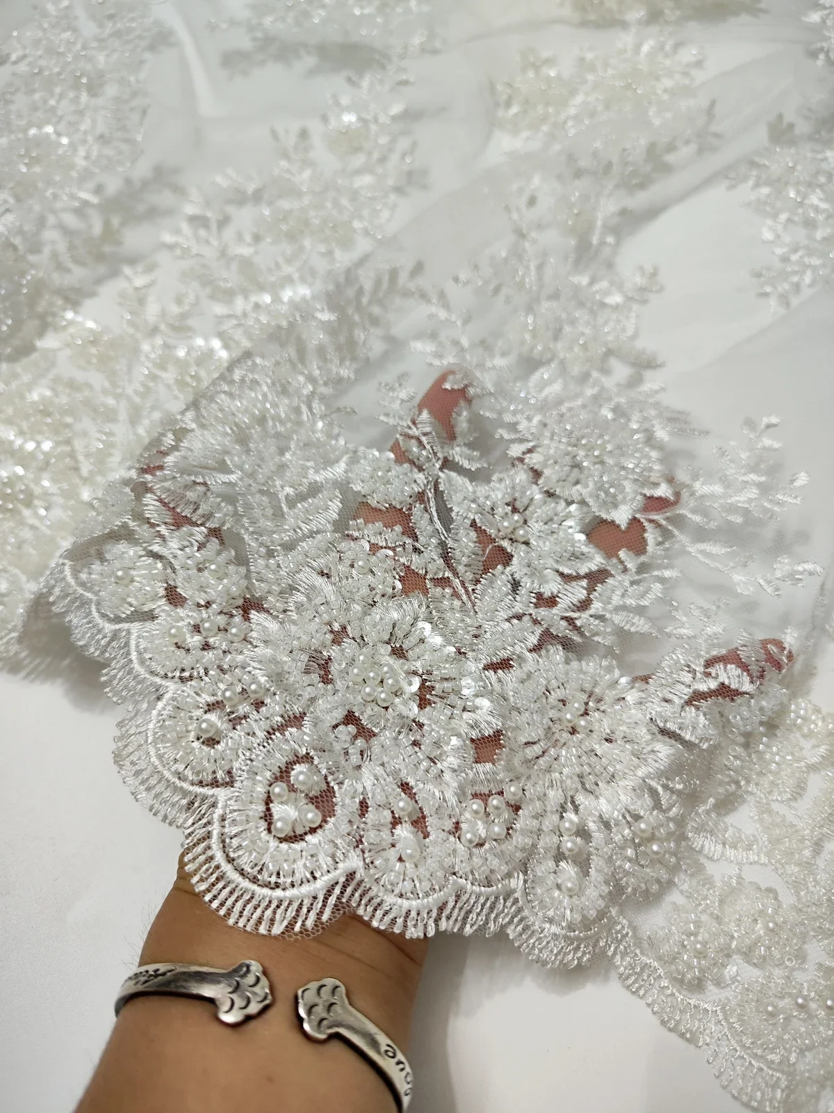 Luxury Wine African Sequins Beads Lace Fabric 2023 French Handmade Beads Tulle Net Lace Fabric For Evening Party Dress PWH23107A