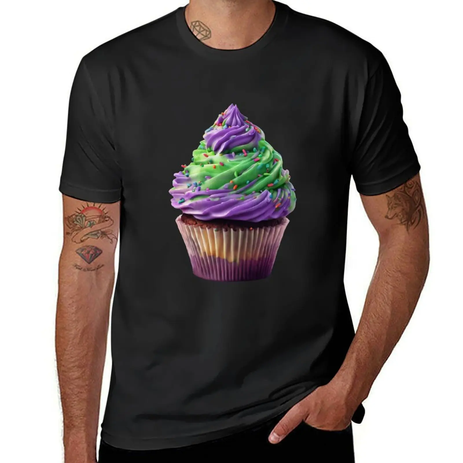 Cupcake for real Baking Lovers, sugar frosting, food T-Shirt sports fans aesthetic clothes boys whites funny t shirts for men