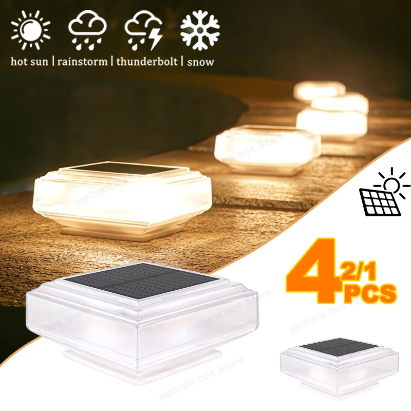 

Led Solar Pillar Light Outdoor Waterproof Yard Villa Wall Around Wall Light Atmosphere Decoration Rail Lamp for Home Fence Gate