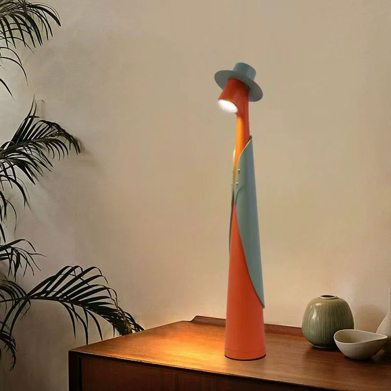 Creative Night Desk Lamp Atmosphere Light High Footed Multi Functional Living Room Dining Room Portable Rechargeable Desk Lamp
