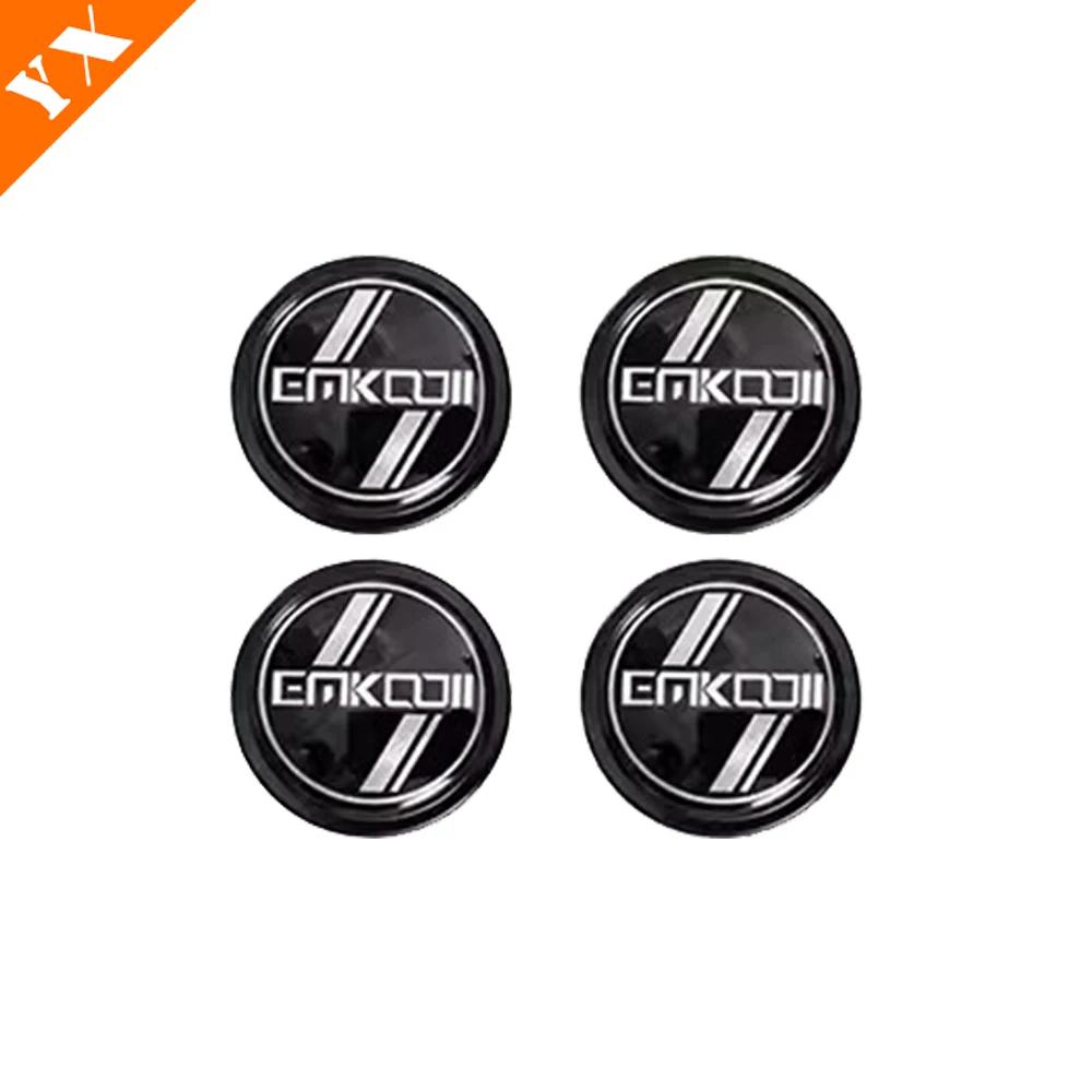 For Trumpchi GAC EMKOO 2023-2024 Stainless Black Car Accessories Wheel Hub Cover Stickers Tire Center Cover Logo Stickers