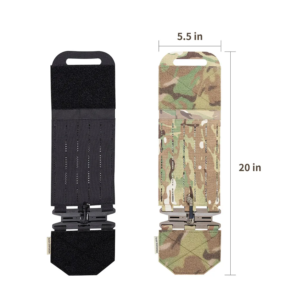 TC2 Quick Release Magnetic Buckle Tactical Vest, Laser Cut Surrounding Large Side Wall, Compatible with Various Vests