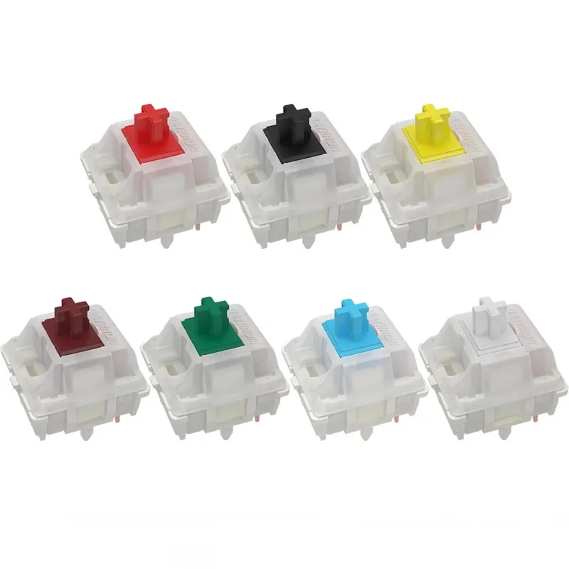 10-110PCS Gateron Milky Pro Black Red yellow White Green Ten KS-3 X1 Linear Lubed Switch For Gaming Mechanical Keyboard 5Pin