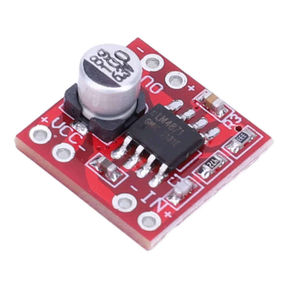 LM4871 Single Channel Amplifier Board DC 3V-5V Voice Amplifier Module Ultra-Small for Speaker Electronic DIY Kit