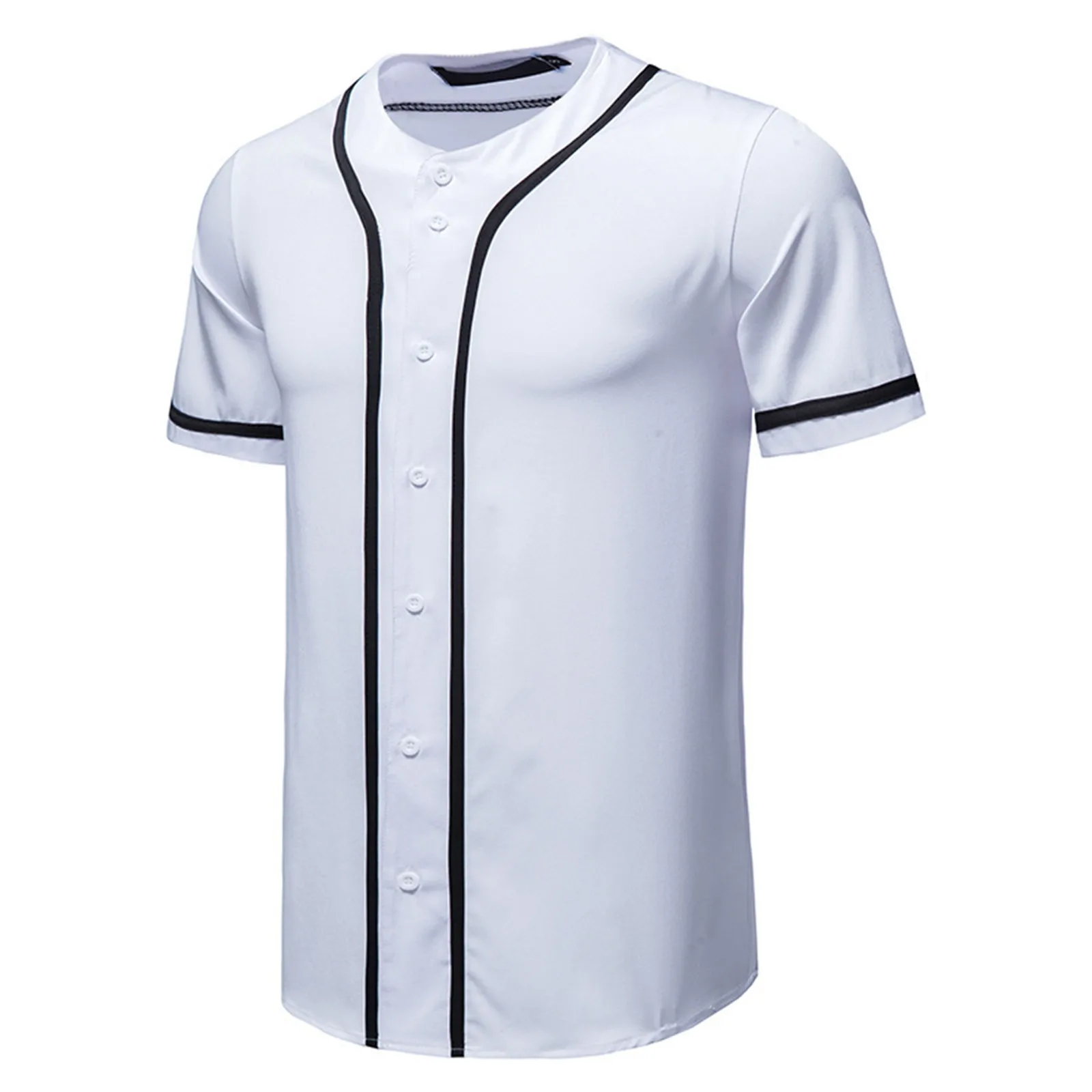 Short-Sleeved T-Shirts For Man Summer Baseball Bottom Shirt Men\'S Tops Fashion Casual T Shirt Thin Cozy Blouse Ropa Hombre