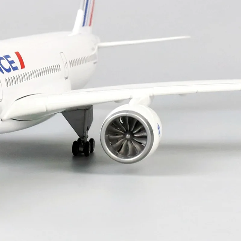 47cm Air France A350 Model Aircraft with Landing Gear Wheel Resin Diecast Machine Collected Model Building Kits Plane Toys view 5