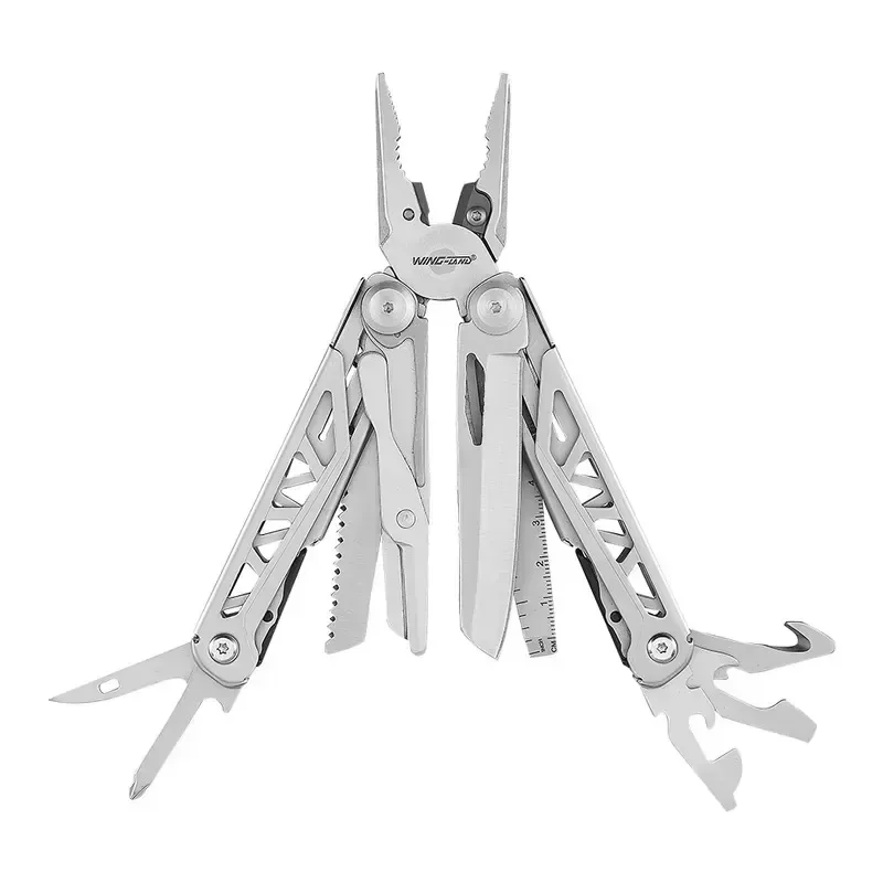 2026 Latest 16-in-1 Stainless Steel Multi Tool for Outdoor Camping Hiking Fishing Emergency Survival Gear Portable Folding