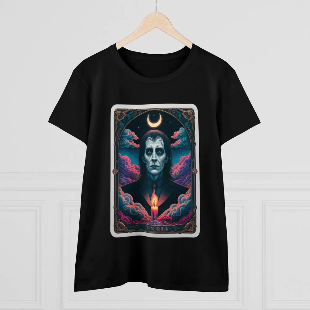 The Slasher Tarot Card   Unisex T-shirts Luxury brand vintage oversized